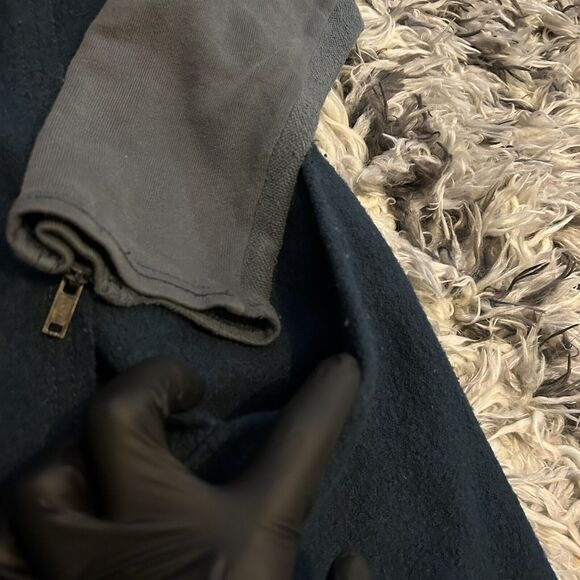 FREE PEOPLE wool blend hooded asymmetric jacket coat Size Small Womens - Picture 5 of 8